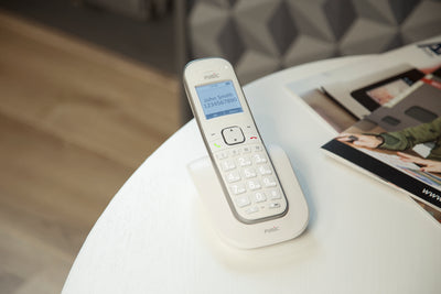 Fysic FX-9000 DUO - DECT-Telefon für Senioren mit großen Tasten und 2 Mobilteilen, Weiß