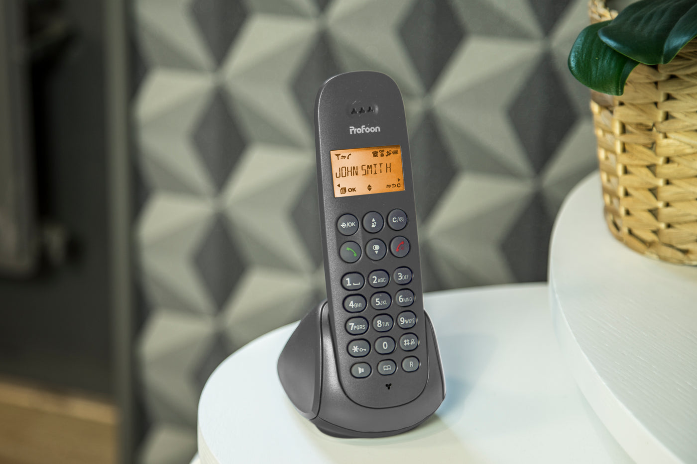 Profoon PDX620 - DECT-Telefon mit 2 Mobilteilen, Schwarz