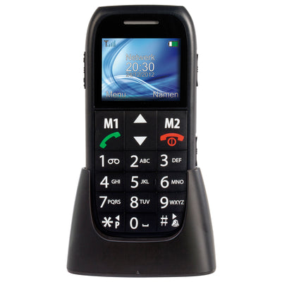Fysic FM-7500 - Benutzerfreundliches Handy für Senioren mit Notruftaste, Schwarz
