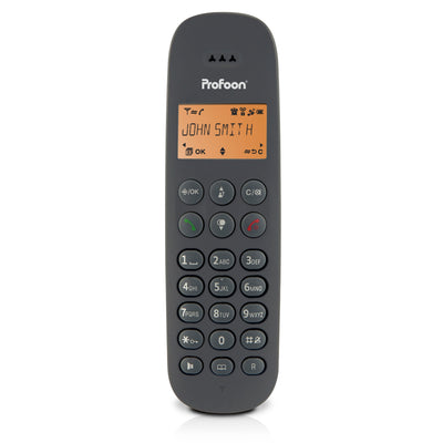 Profoon PDX620 - DECT-Telefon mit 2 Mobilteilen, Schwarz