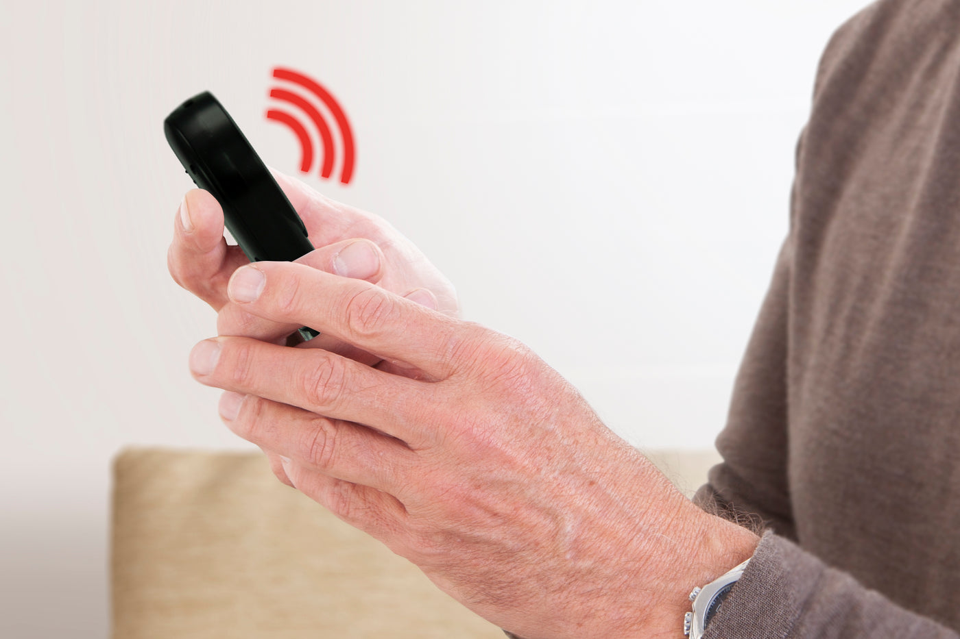 Fysic FXA-100 - Notrufknopf mit GPS-Tracker für Senioren, Schwarz