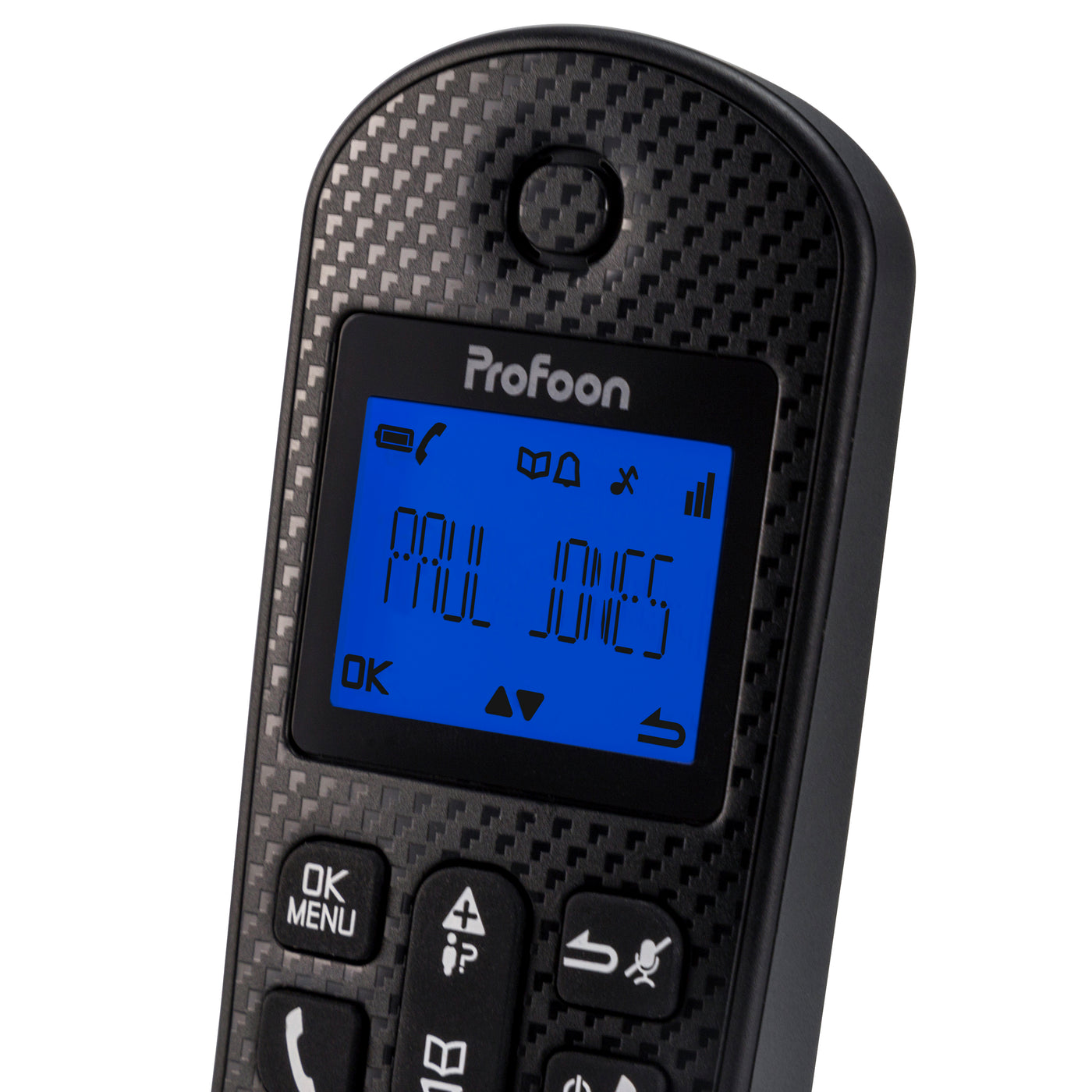 Profoon PDX-525ZT - DECT-Telefon mit Anrufbeantworter und 2 Mobilteilen, schwarz