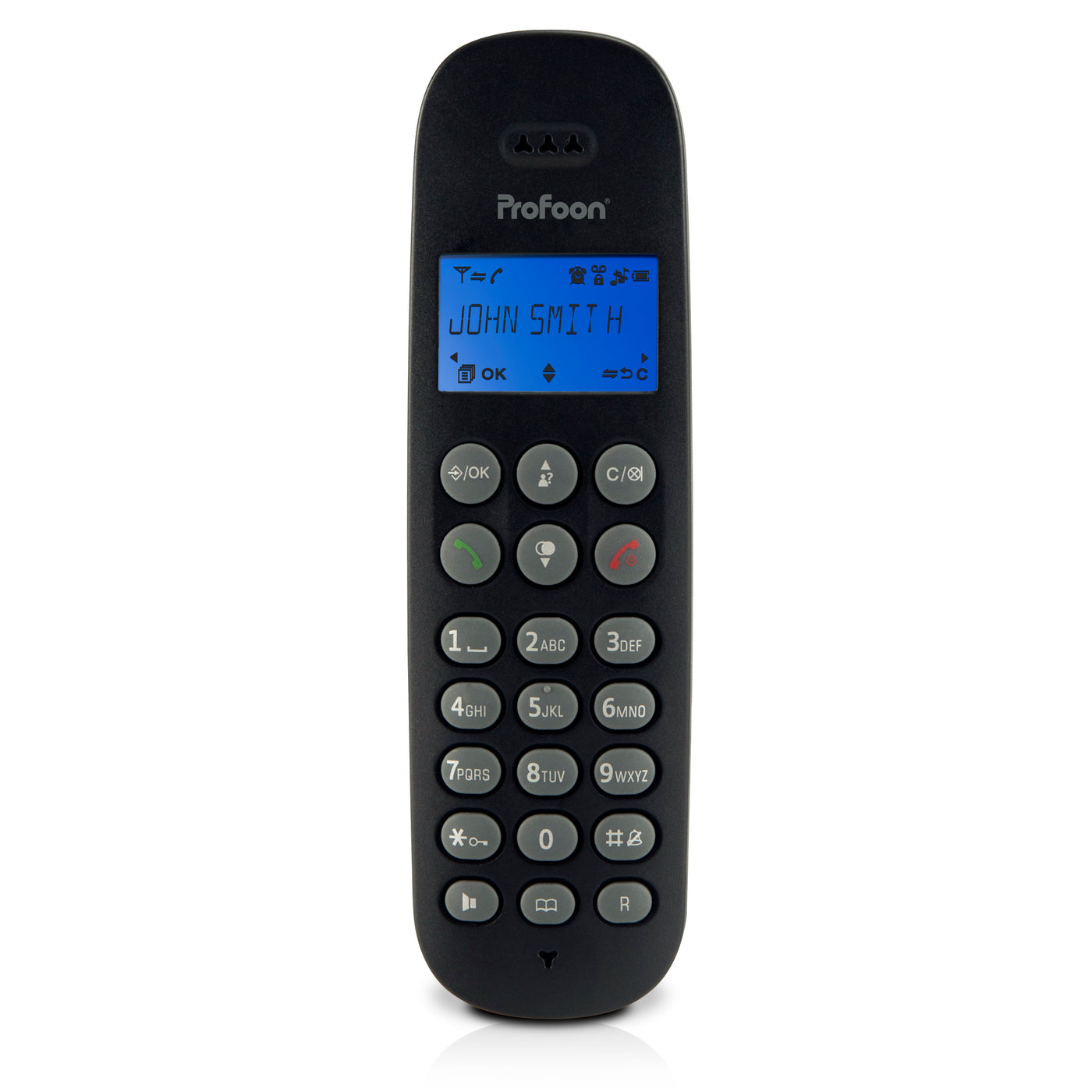 Profoon PDX-300 - DECT-Telefon mit 1 Mobilteil, Schwarz
