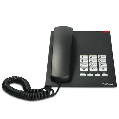 Profoon TX-310 - Schnurgebundenes Telefon, Schwarz
