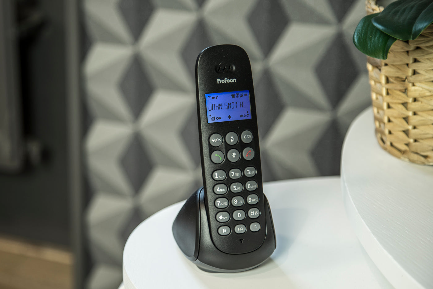 Profoon PDX-320 - DECT-Telefon mit 2 Mobilteilen, Schwarz