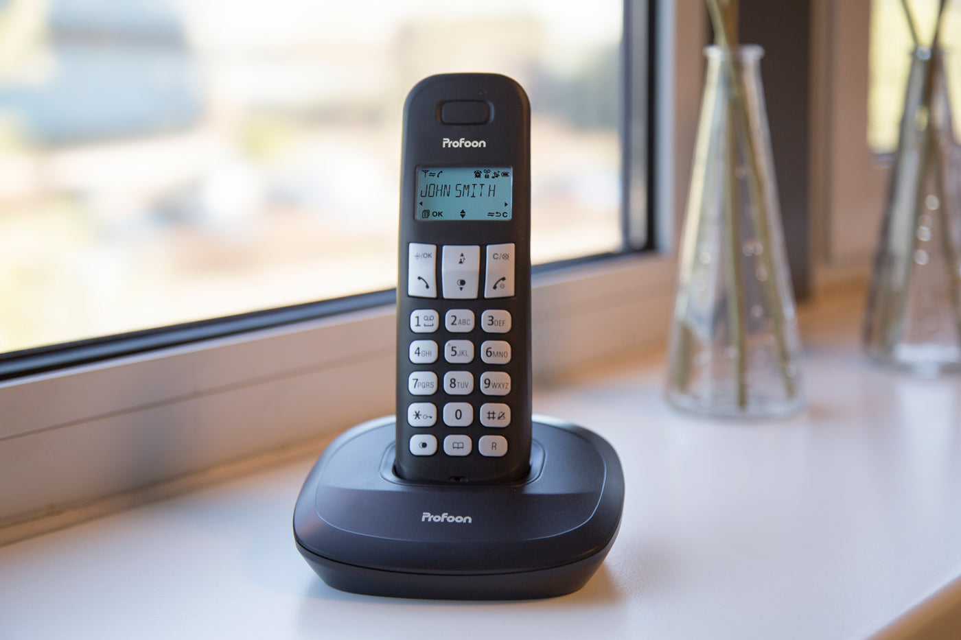 Profoon PDX-1100 - DECT-Telefon mit 1 Mobilteil, Schwarz