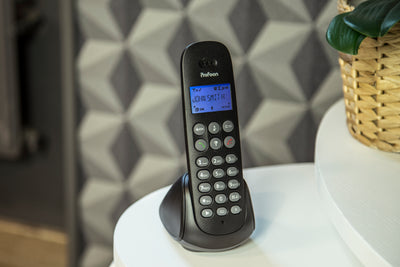 Profoon PDX-300 - DECT-Telefon mit 1 Mobilteil, Schwarz