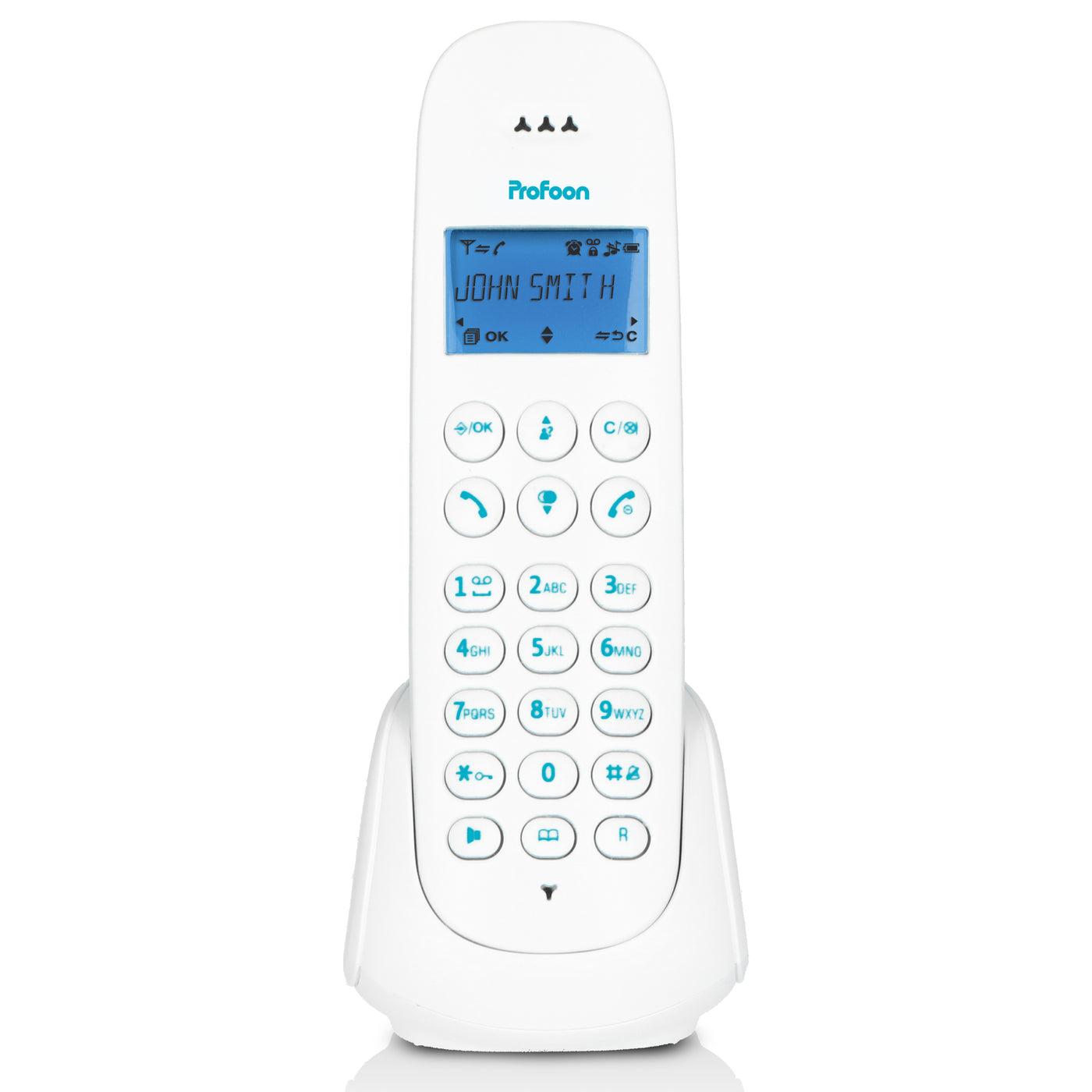 Profoon PDX-300BW - DECT-Telefon mit 1 Mobilteil, Blau