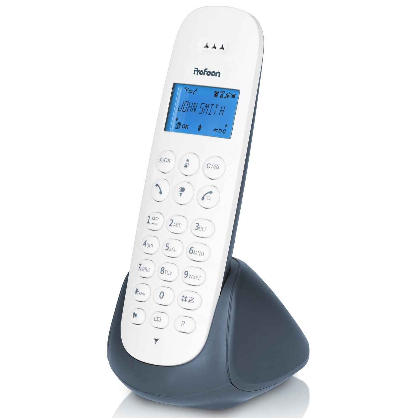 Profoon PDX-300AE - DECT-Telefon mit 1 Mobilteil, Schiefer