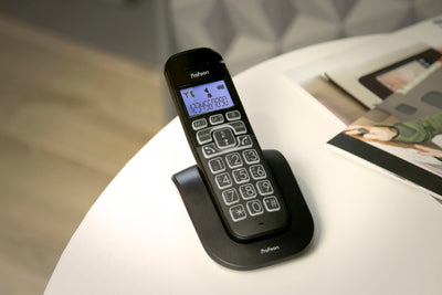 Profoon PDX-2808 - DECT-Telefon mit großen Tasten und 1 Mobilteil, Schwarz