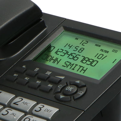 Profoon TX-325 - Schnurgebundenes Telefon mit Display, Schwarz
