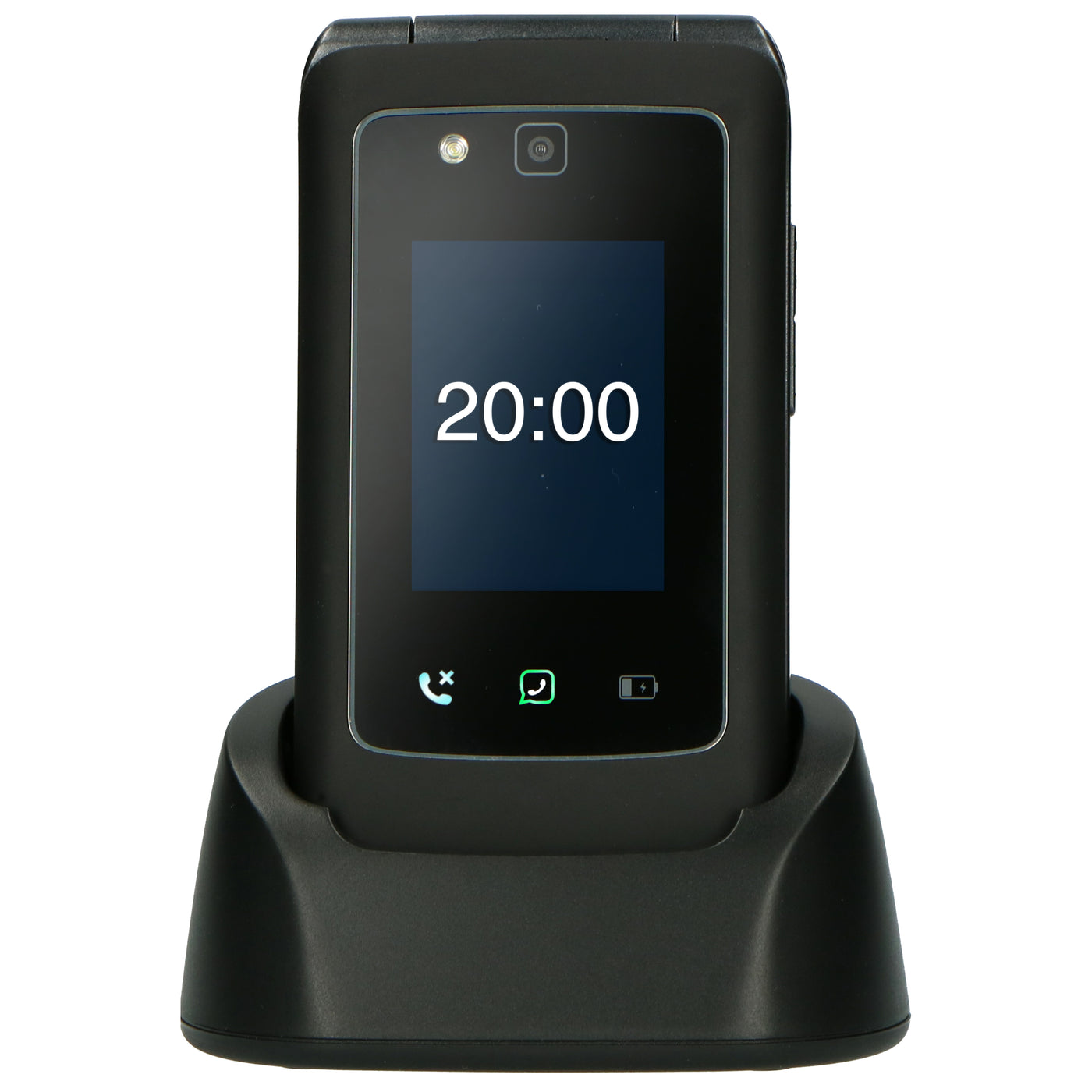 Fysic F20 - Benutzerfreundliches Handy für Senioren mit Notruftaste, Schwarz