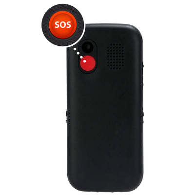 Fysic FM-50 - Einfaches Seniorenhandy mit Fototasten und SOS-Paniktaste, schwarz 