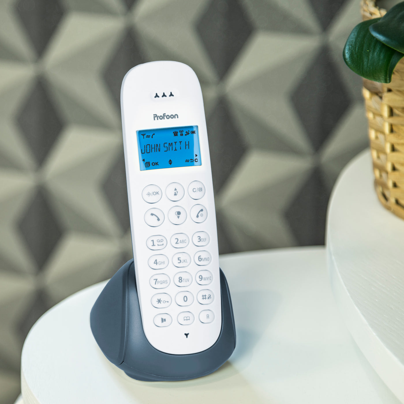 Profoon PDX-300AE - DECT-Telefon mit 1 Mobilteil, Schiefer