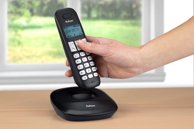 Profoon PDX-1130 - DECT-Telefon mit 3 Mobilteilen, Schwarz