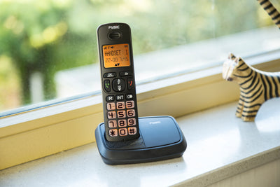 Fysic FX-5500 - DECT-Telefon für Senioren mit großen Tasten und 1 Mobilteil, Schwarz